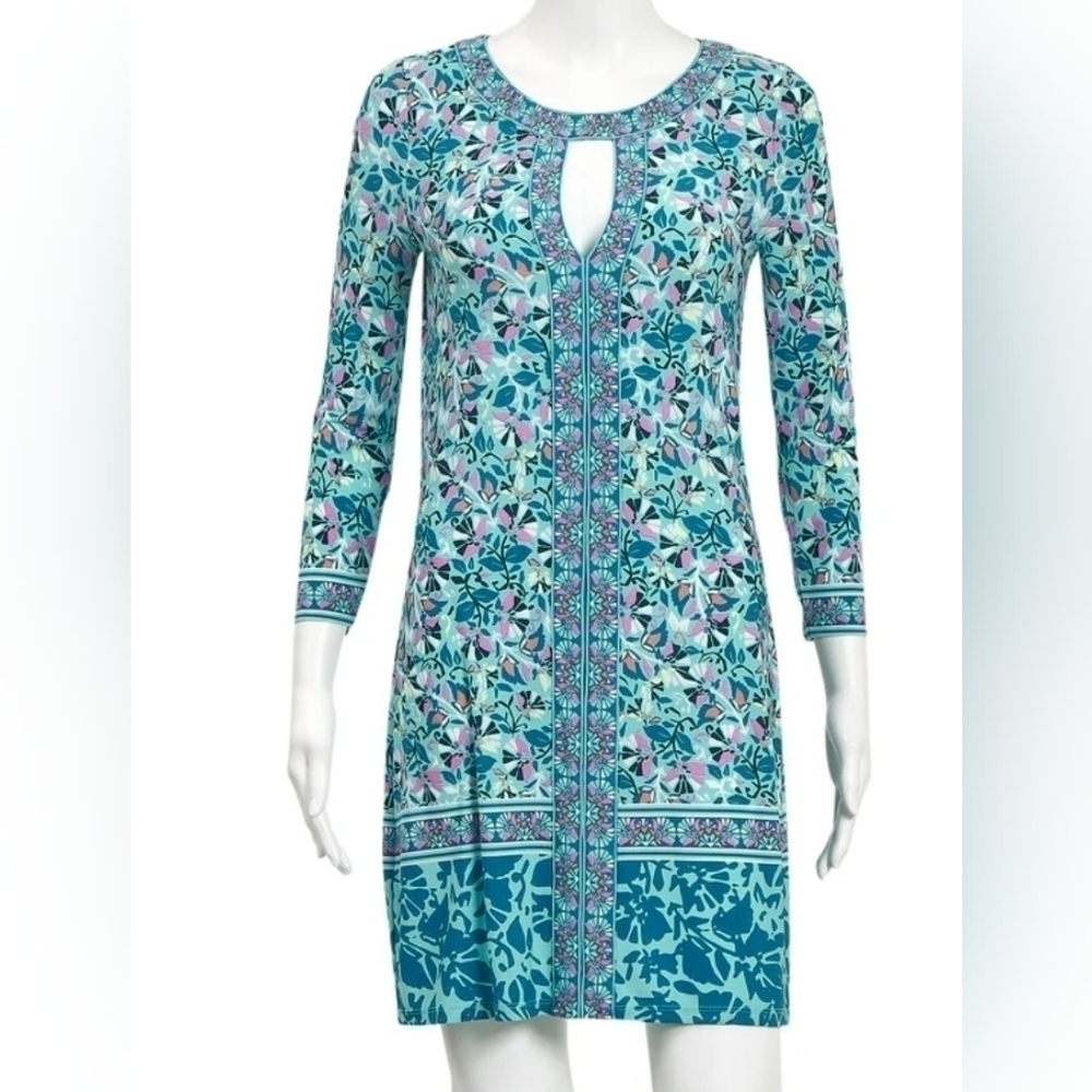BCBG Dress PeepHole Cut Out Quarter Length sleeves